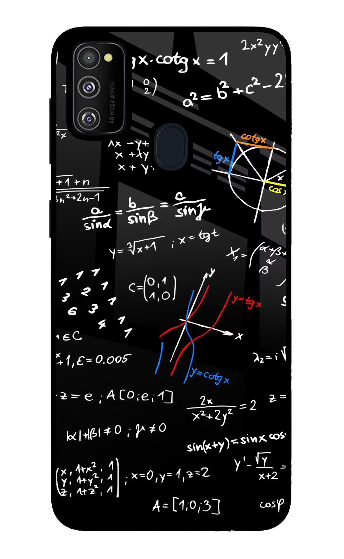Mathematics Formula Samsung M21 2020 Glass Case