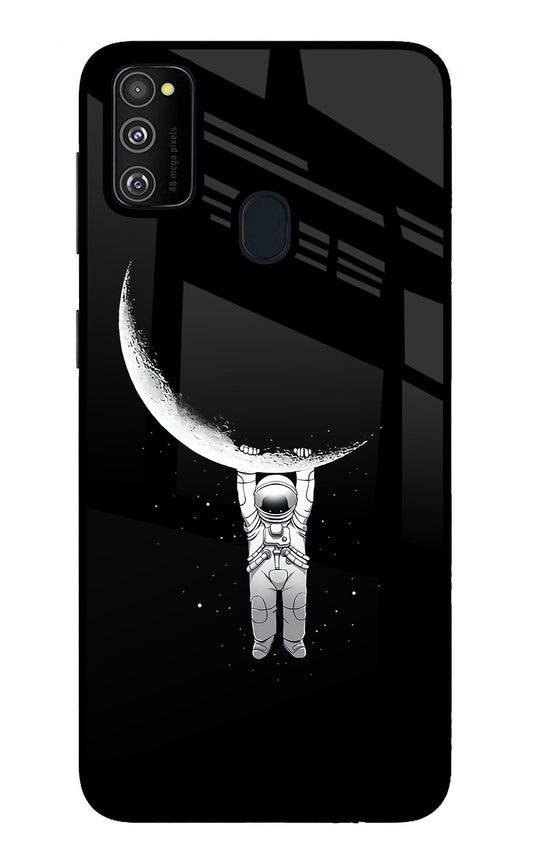 Moon Space Samsung M21 2020 Glass Case