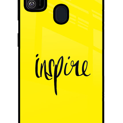 Inspire Samsung M21 2020 Glass Case Back Cover by Casekaro