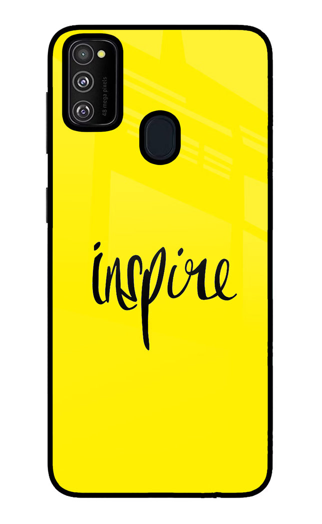 Inspire Samsung M21 2020 Glass Case Back Cover by Casekaro