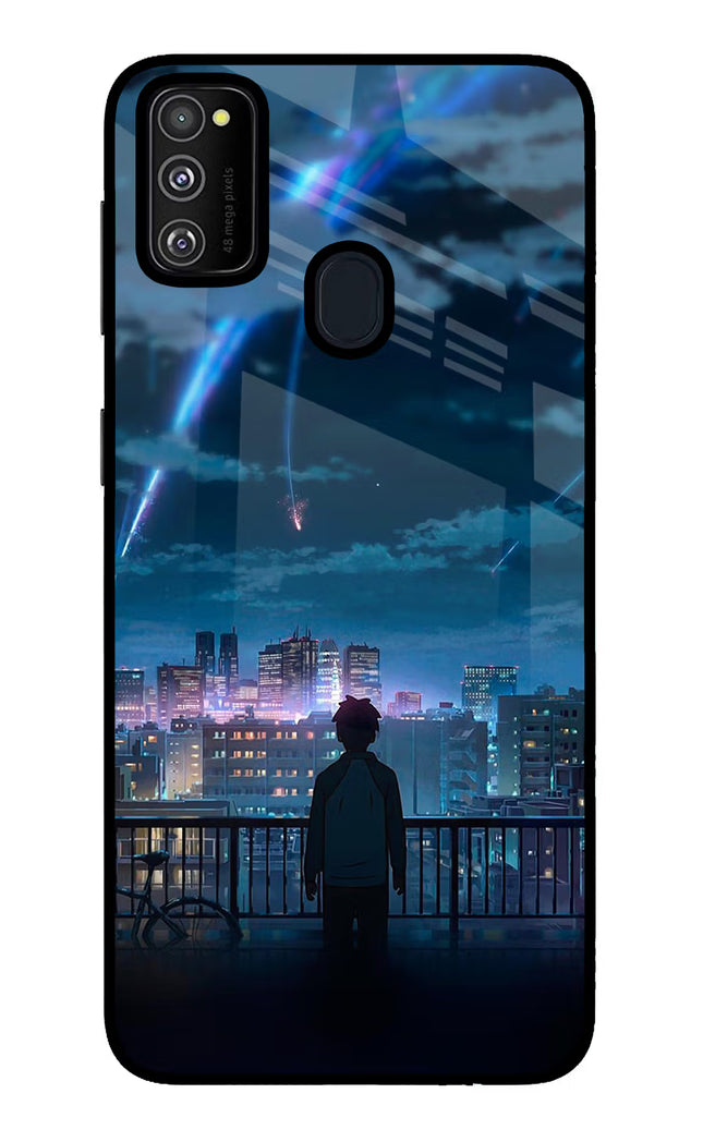 Anime Samsung M21 2020 Glass Case Back Cover by Casekaro