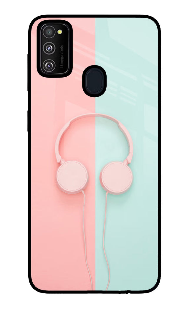 Music Lover Samsung M21 2020 Glass Case Back Cover by Casekaro