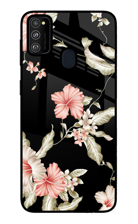 Flowers Samsung M21 2020 Glass Case