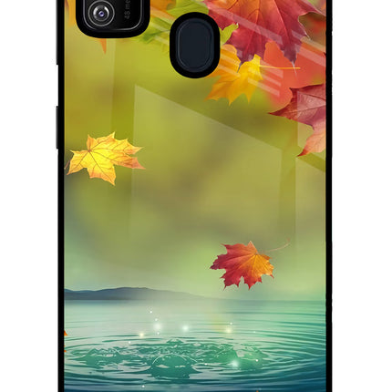 Flowers Samsung M21 2020 Glass Case Back Cover by Casekaro