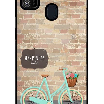 Happiness Artwork Samsung M21 2020 Glass Case Back Cover by Casekaro