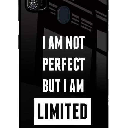 I Am Not Perfect But I Am Limited Edition Samsung M21 2020 Glass Case Back Cover by Casekaro