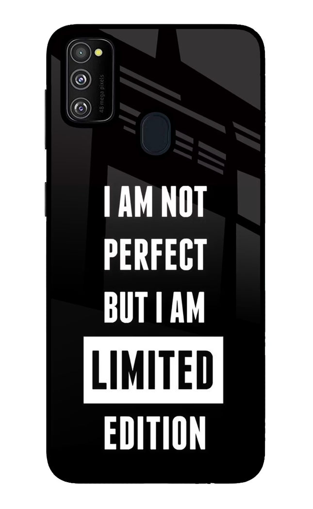 I Am Not Perfect But I Am Limited Edition Samsung M21 2020 Glass Case Back Cover by Casekaro