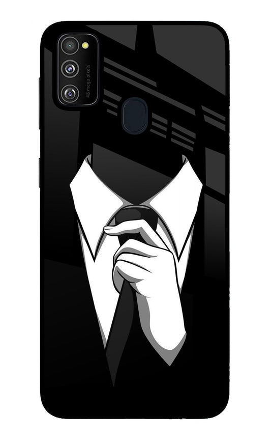 Black Tie Samsung M21 2020 Glass Case