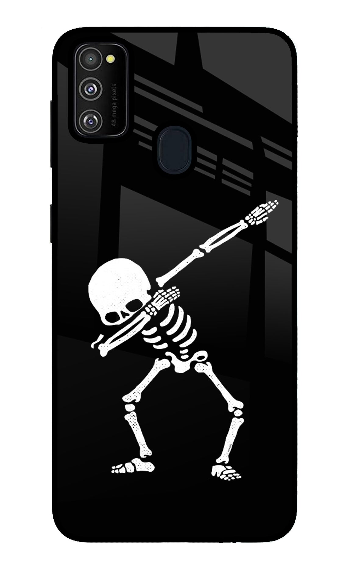 Dabbing Skeleton Art Samsung M21 2020 Back Cover