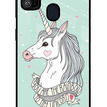 Unicorn Wallpaper Samsung M21 2020 Glass Case Back Cover by Casekaro