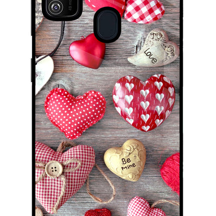 Love Wallpaper Samsung M21 2020 Glass Case Back Cover by Casekaro