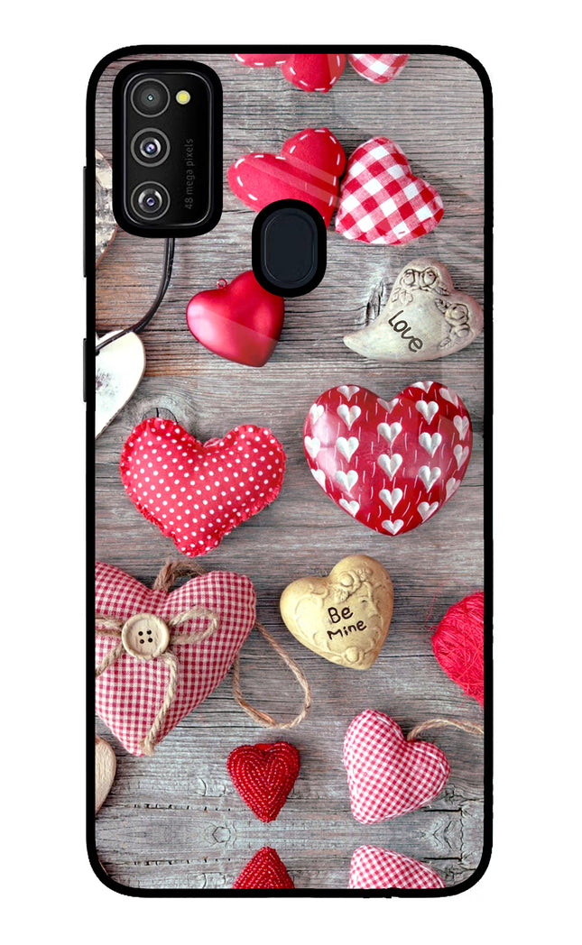 Love Wallpaper Samsung M21 2020 Glass Case Back Cover by Casekaro