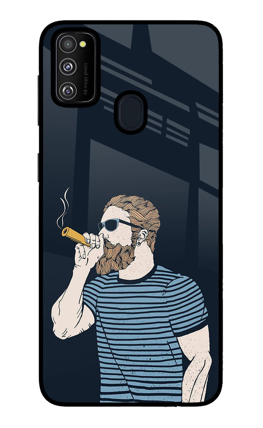 Smoking Samsung M21 2020 Glass Case