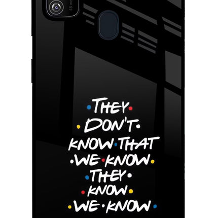 FRIENDS Dialogue Samsung M21 2020 Glass Case Back Cover by Casekaro