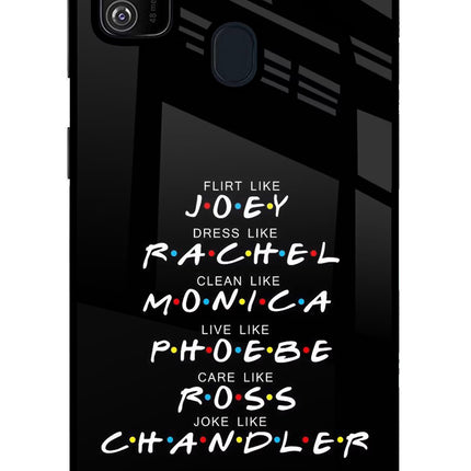FRIENDS Character Samsung M21 2020 Glass Case Back Cover by Casekaro