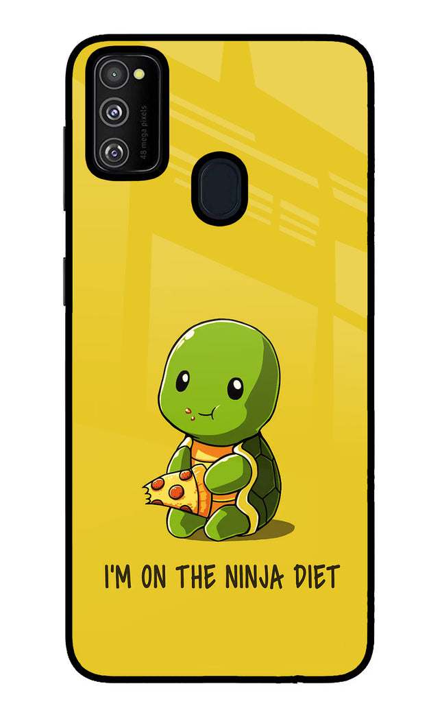 I'm on Ninja Diet Samsung M21 2020 Glass Case Back Cover by Casekaro