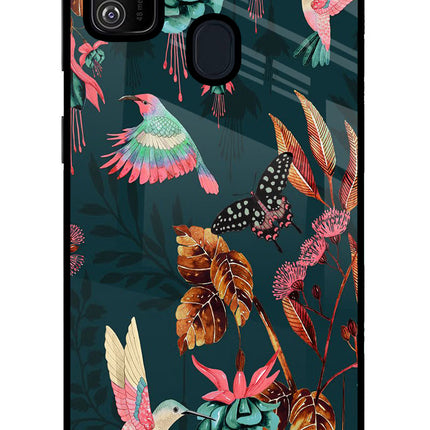 Birds Samsung M21 2020 Glass Case Back Cover by Casekaro