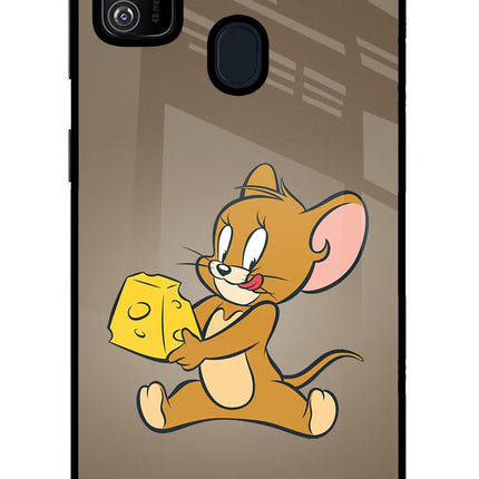 Jerry Samsung M21 2020 Glass Case Back Cover by Casekaro