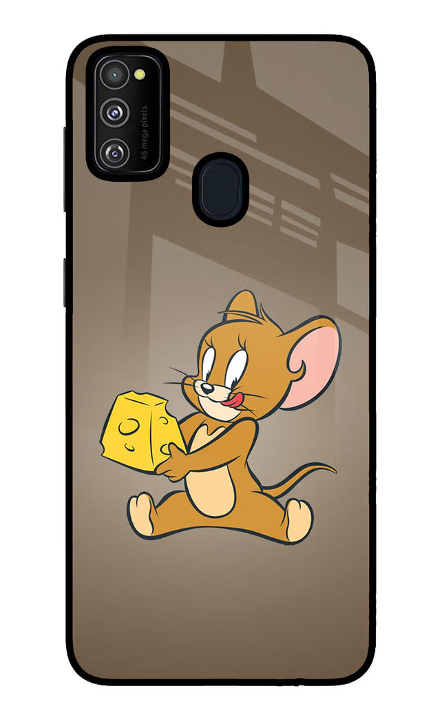 Jerry Samsung M21 2020 Glass Case Back Cover by Casekaro