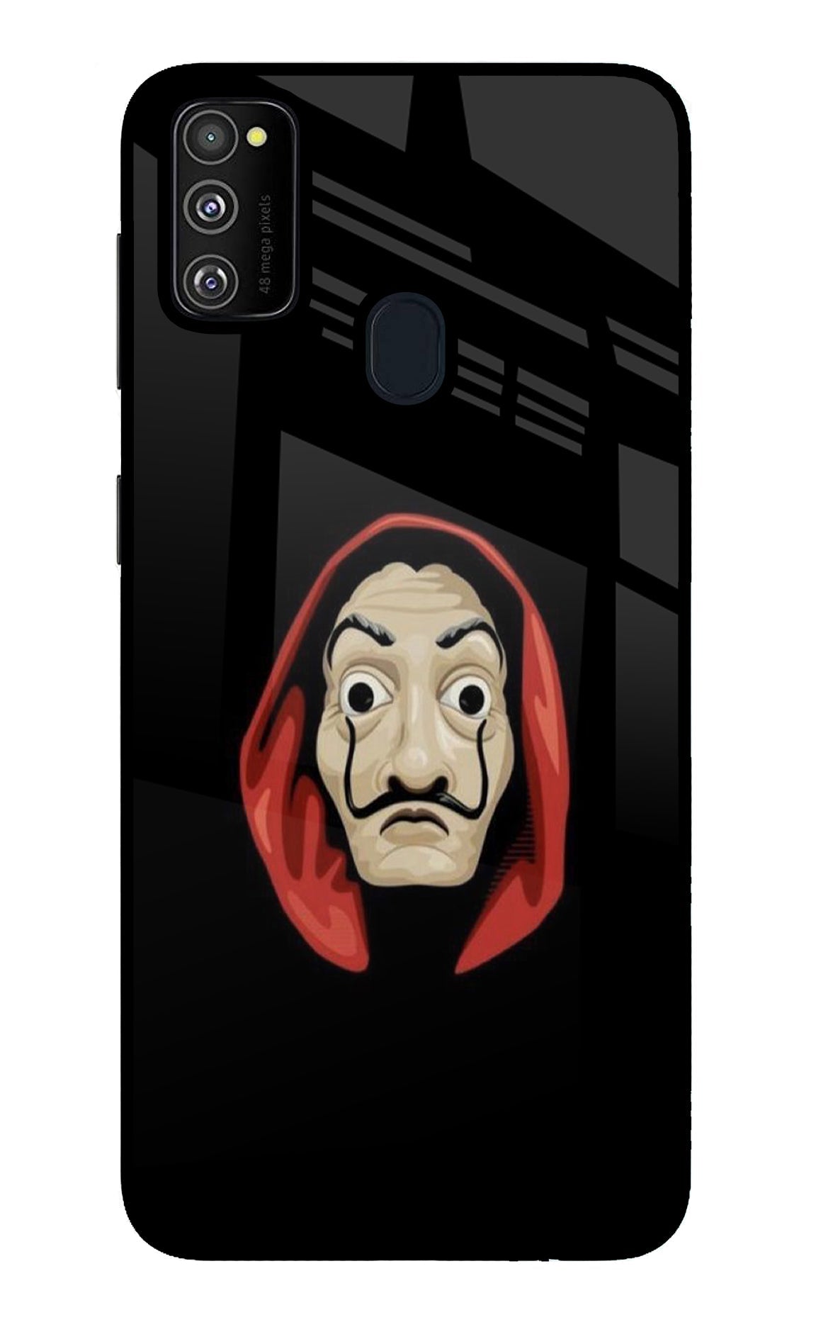 Money Heist Samsung M21 2020 Glass Case