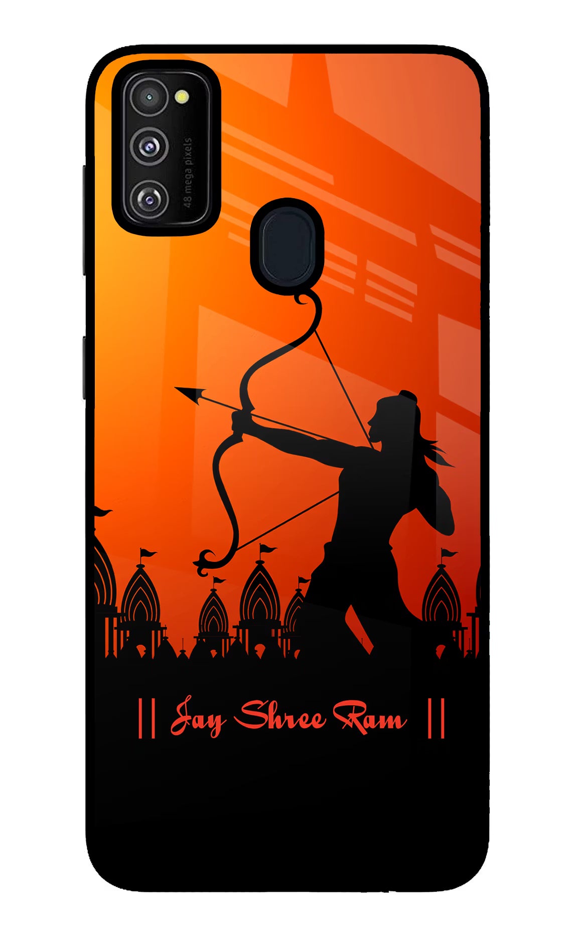 Lord Ram - 4 Samsung M21 2020 Glass Case Back Cover by Casekaro