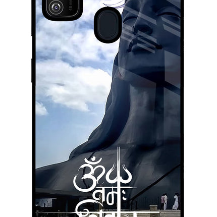 Om Namah Shivay Samsung M21 2020 Glass Case Back Cover by Casekaro
