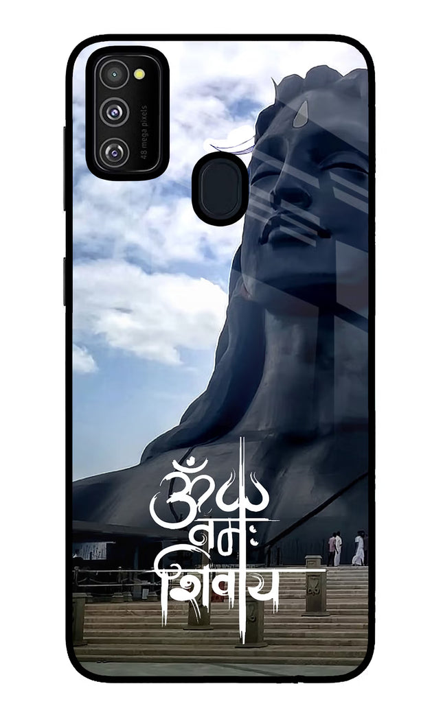 Om Namah Shivay Samsung M21 2020 Glass Case Back Cover by Casekaro