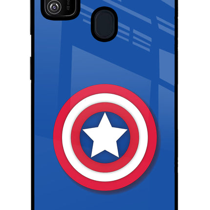 Shield Samsung M21 2020 Glass Case Back Cover by Casekaro