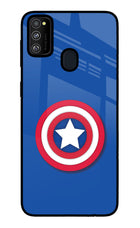 Shield Samsung M21 2020 Glass Case Back Cover by Casekaro