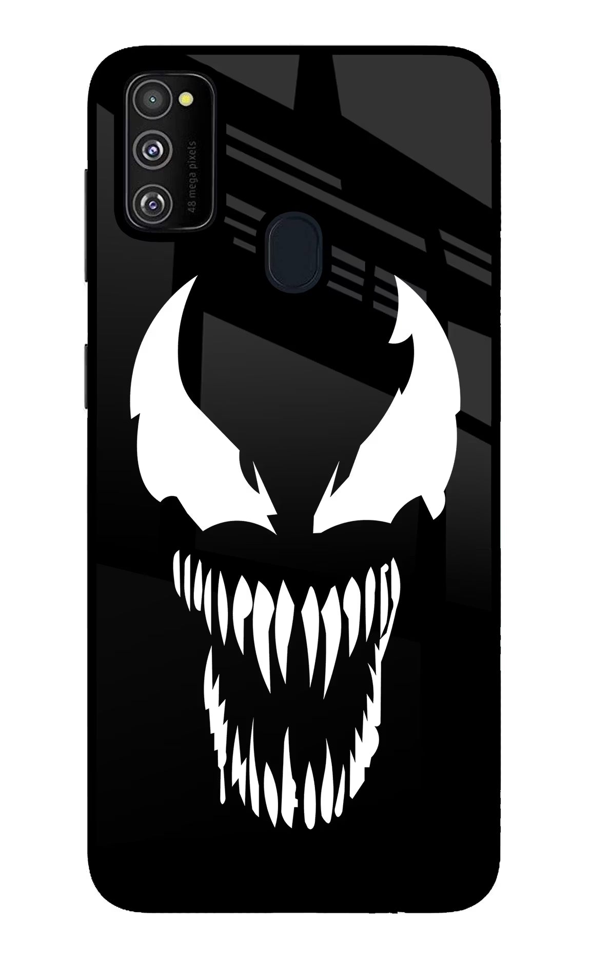 Venom Samsung M21 2020 Glass Case Back Cover by Casekaro