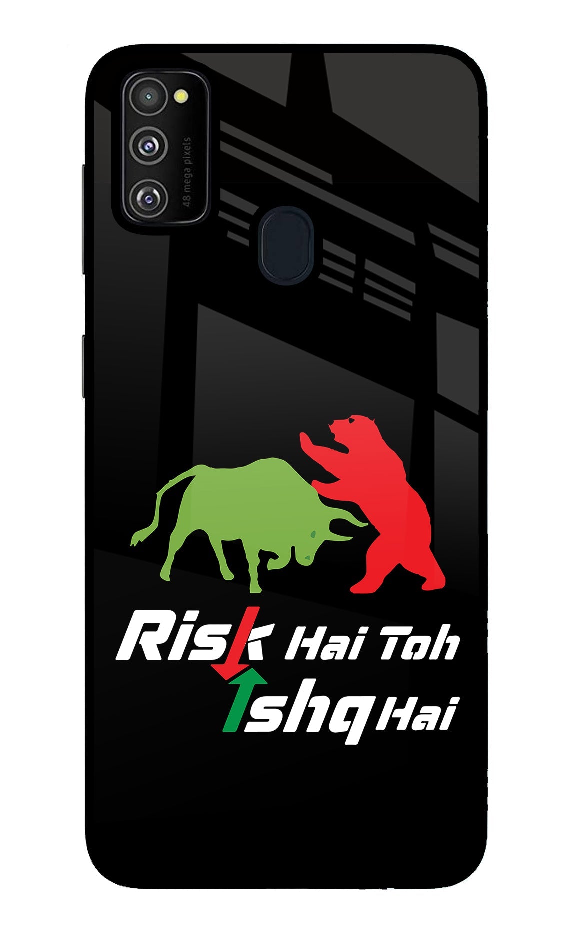 Risk Hai Toh Ishq Hai Samsung M21 2020 Glass Case