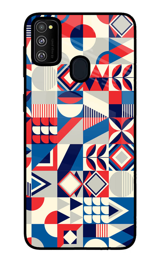 Colorful Pattern Samsung M21 2020 Glass Case