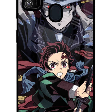 Demon Slayer Samsung M21 2020 Glass Case Back Cover by Casekaro