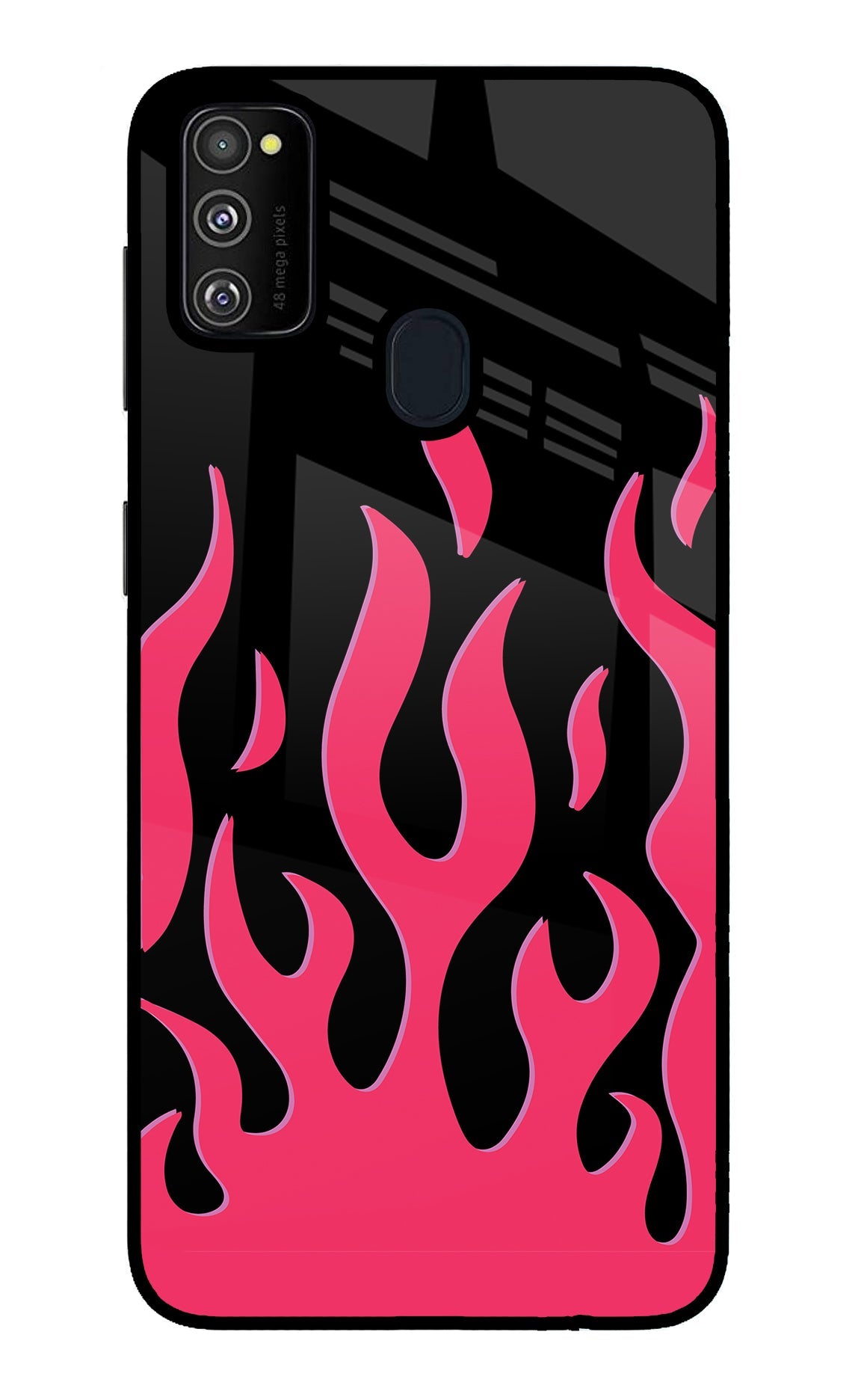 Fire Flames Samsung M21 2020 Back Cover