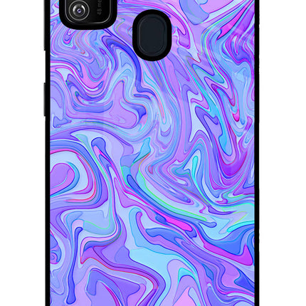 Glitter Samsung M21 2020 Glass Case Back Cover by Casekaro