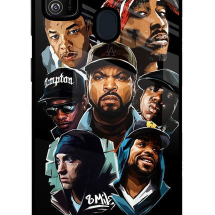 Rappers Samsung M21 2020 Glass Case Back Cover by Casekaro