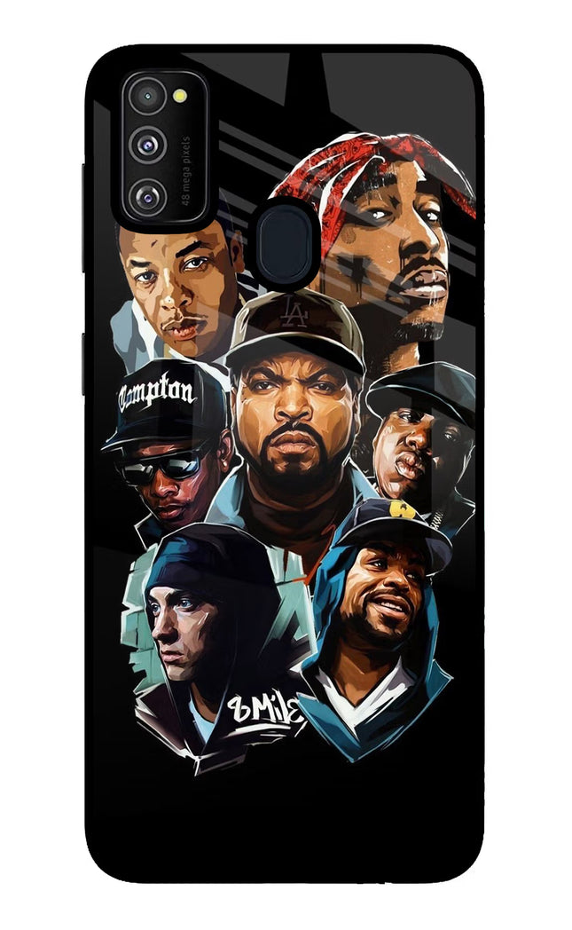 Rappers Samsung M21 2020 Glass Case Back Cover by Casekaro