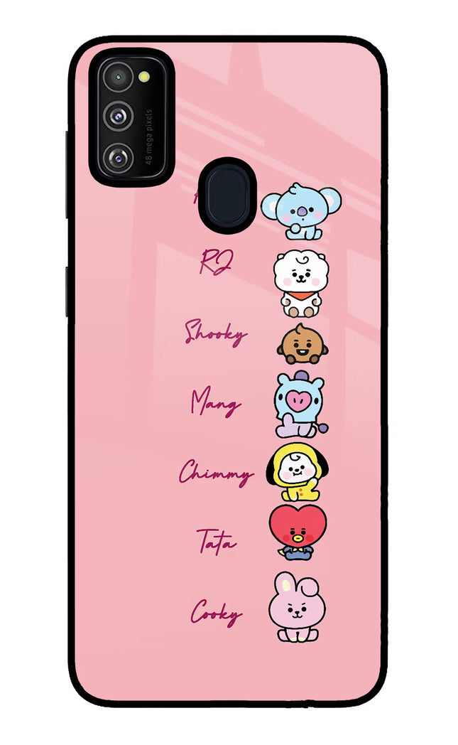 BTS names Samsung M21 2020 Glass Case Back Cover by Casekaro