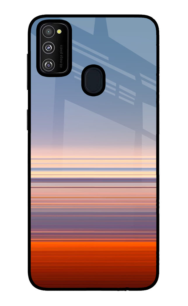Morning Colors Samsung M21 2020 Glass Case Back Cover by Casekaro