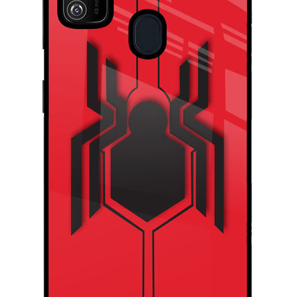 Spider Samsung M21 2020 Glass Case Back Cover by Casekaro