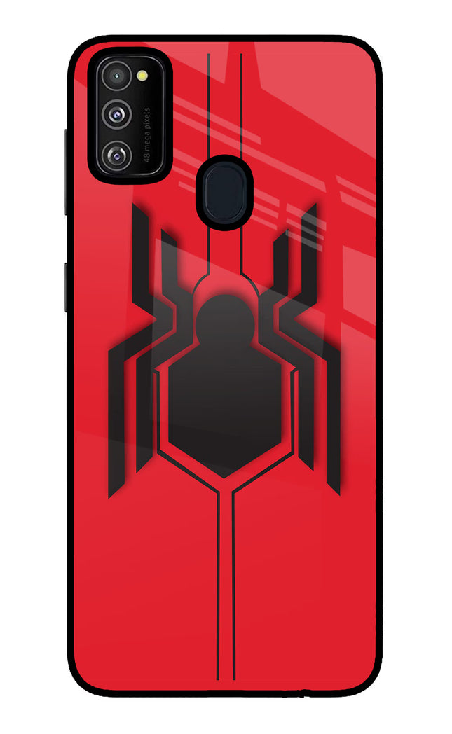 Spider Samsung M21 2020 Glass Case Back Cover by Casekaro
