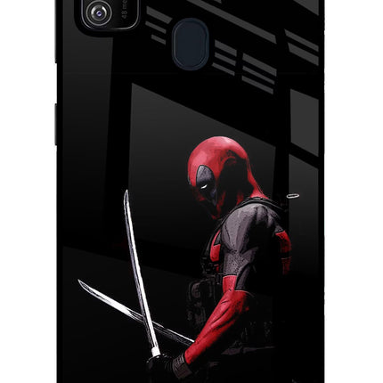 Deadpool Samsung M21 2020 Glass Case Back Cover by Casekaro