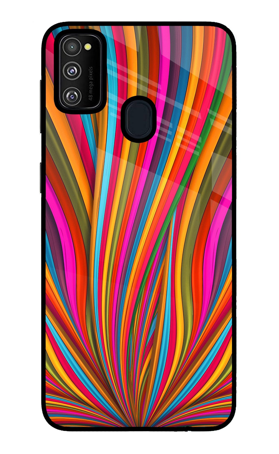 Trippy Wavy Samsung M21 2020 Back Cover