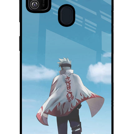 Kakashi Samsung M21 2020 Glass Case Back Cover by Casekaro