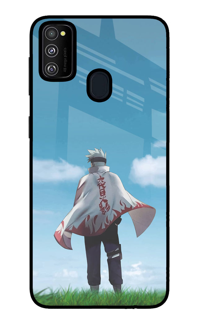 Kakashi Samsung M21 2020 Glass Case Back Cover by Casekaro