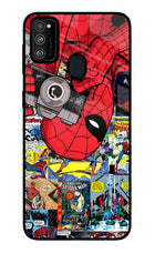 Spider Man Samsung M21 2020 Glass Case