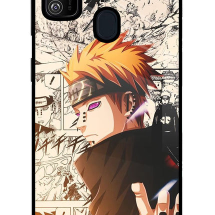 Pain Anime Samsung M21 2020 Glass Case Back Cover by Casekaro