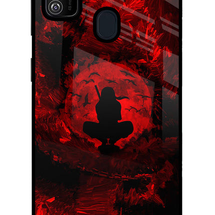 Itachi Uchiha Samsung M21 2020 Glass Case Back Cover by Casekaro