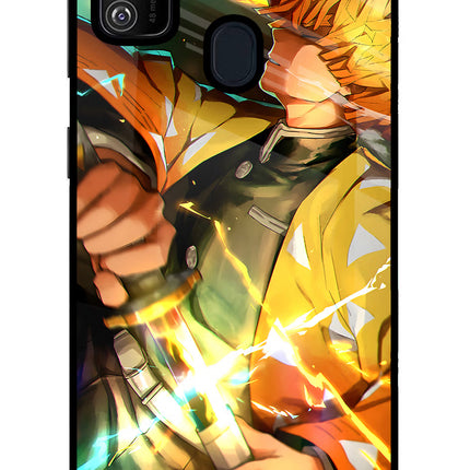 Demon Slayer Samsung M21 2020 Glass Case Back Cover by Casekaro