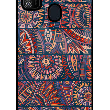 African Culture Design Samsung M21 2020 Glass Case Back Cover by Casekaro